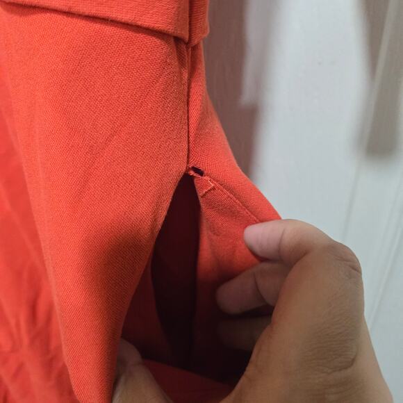 Reiss Fawn Red Knit Fit & Flare Dress Women’s Size 6 - Picture 10 of 11